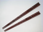 Kamakura-bori tortoise chopsticks, detail