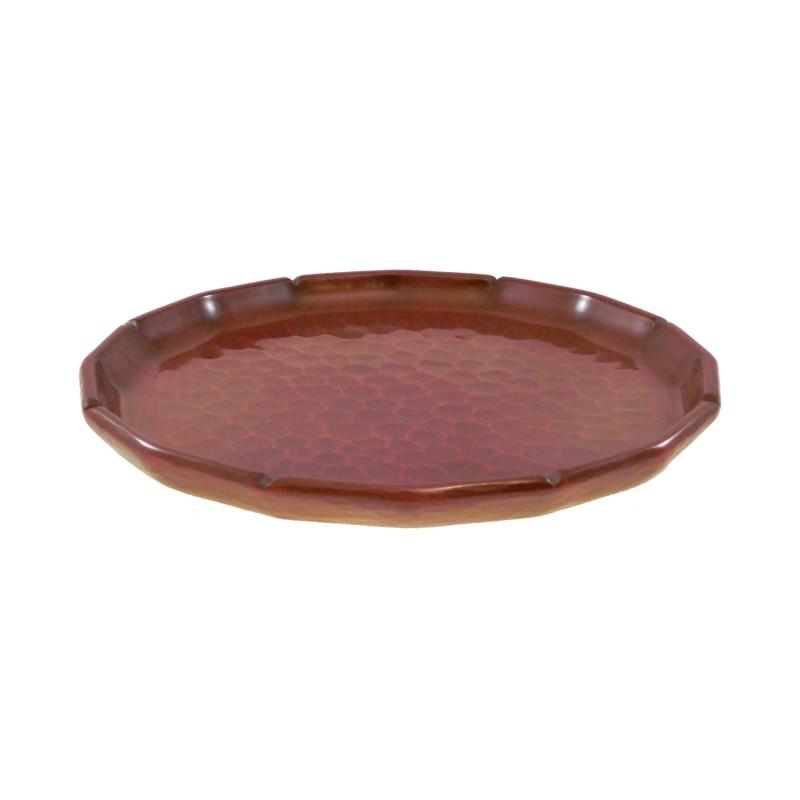 Kamakura-bori toukon tray, knife mark detail