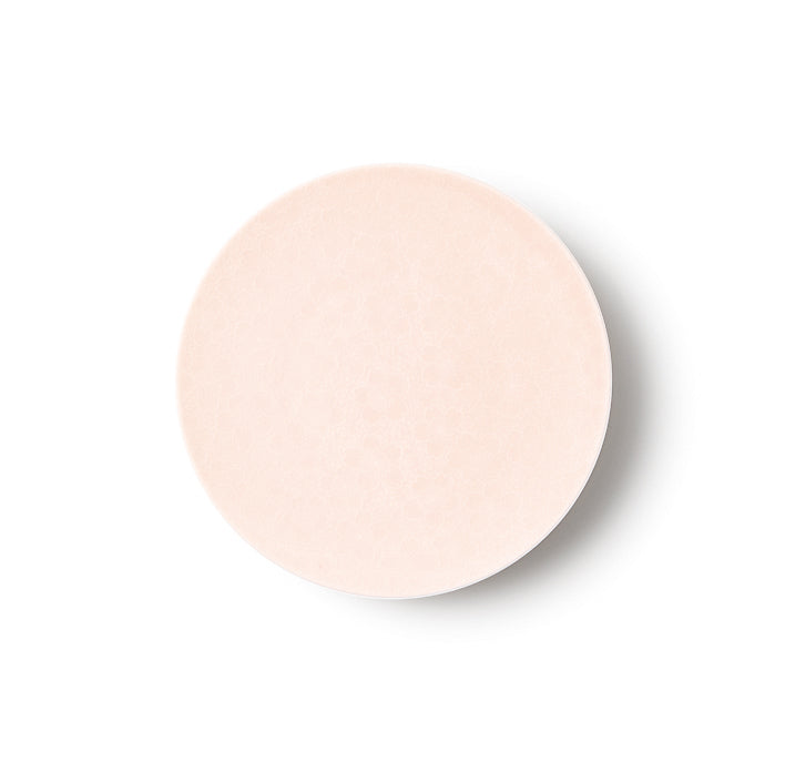 Casane Te Sakura Plate 13cm in Sakura pink porcelain, top view on white background