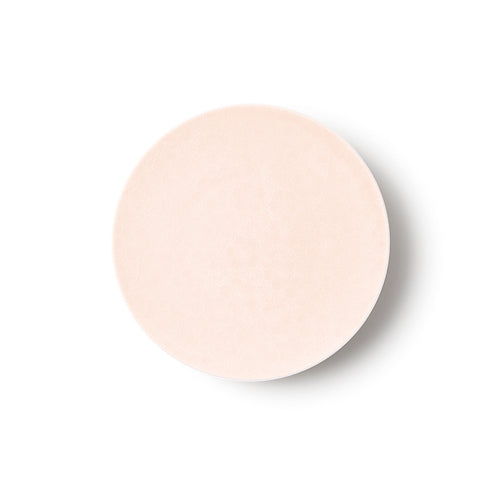 Casane Te Sakura Plate 13cm in Sakura pink porcelain, top view on white background