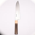 Kotetsu VG-10 Damascus Santoku 180mm, Handmade Knife, 17 Layer Hammered Finish, Stainless Steel, Seki Japan