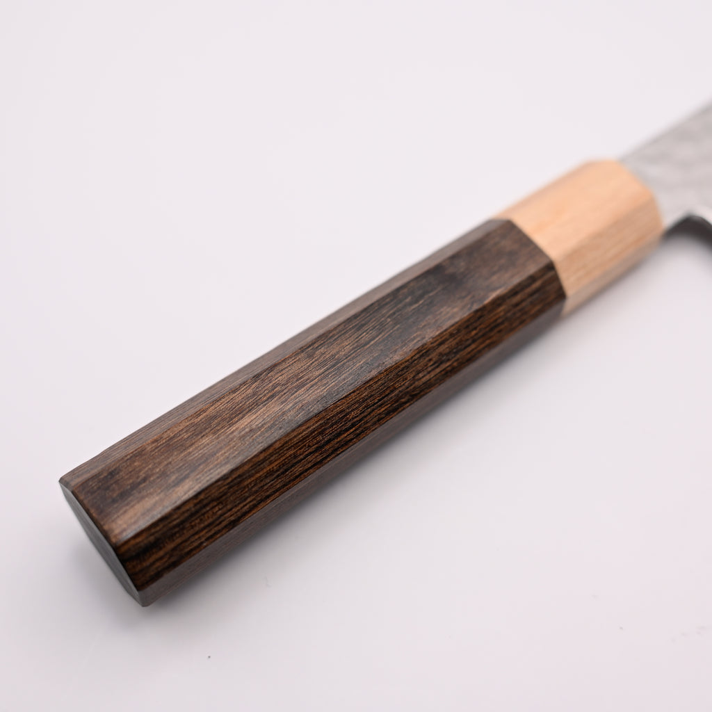 Kotetsu VG-10 Damascus Santoku 180mm, Handmade Knife, 17 Layer Hammered Finish, Stainless Steel, Seki Japan