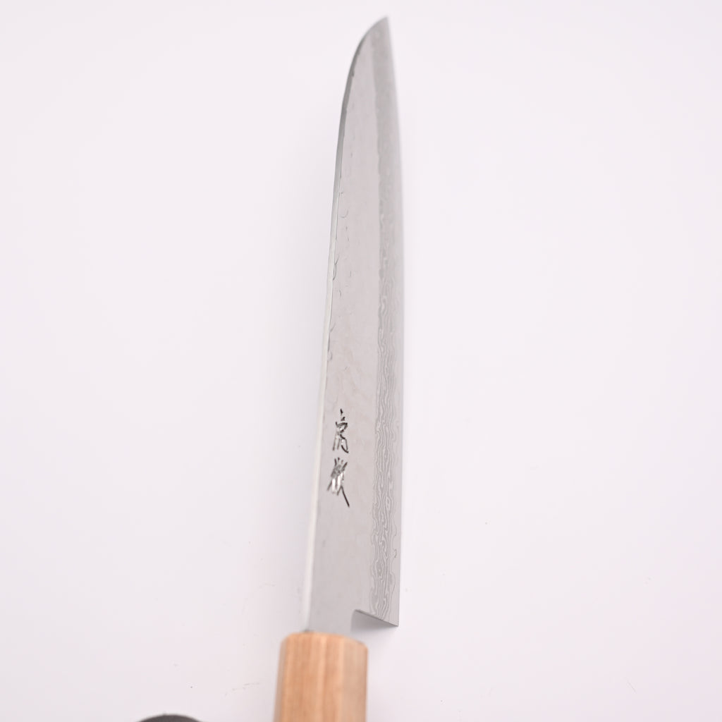 Kotetsu VG-10 Damascus Santoku 180mm, Handmade Knife, 17 Layer Hammered Finish, Stainless Steel, Seki Japan