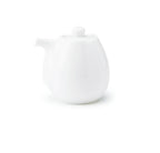 Haas 70ml Soy Sauce Pitcher in White Celadon, side view on white background