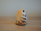 Japanese Owl Incense Stick Stand back view with incense holes detail