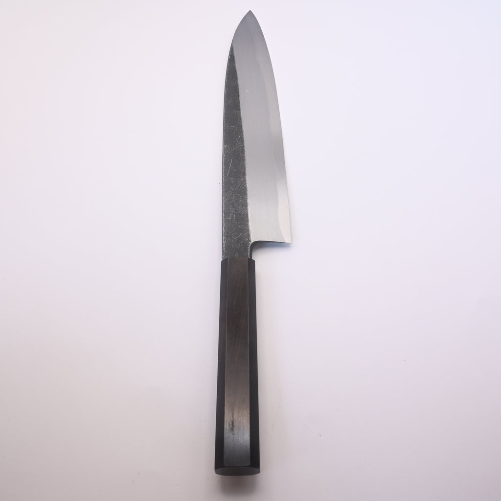 Shirasagi Blue #2 Single Bevel Gyuto 210mm Kurouchi Ebony Wa Tosa Japan