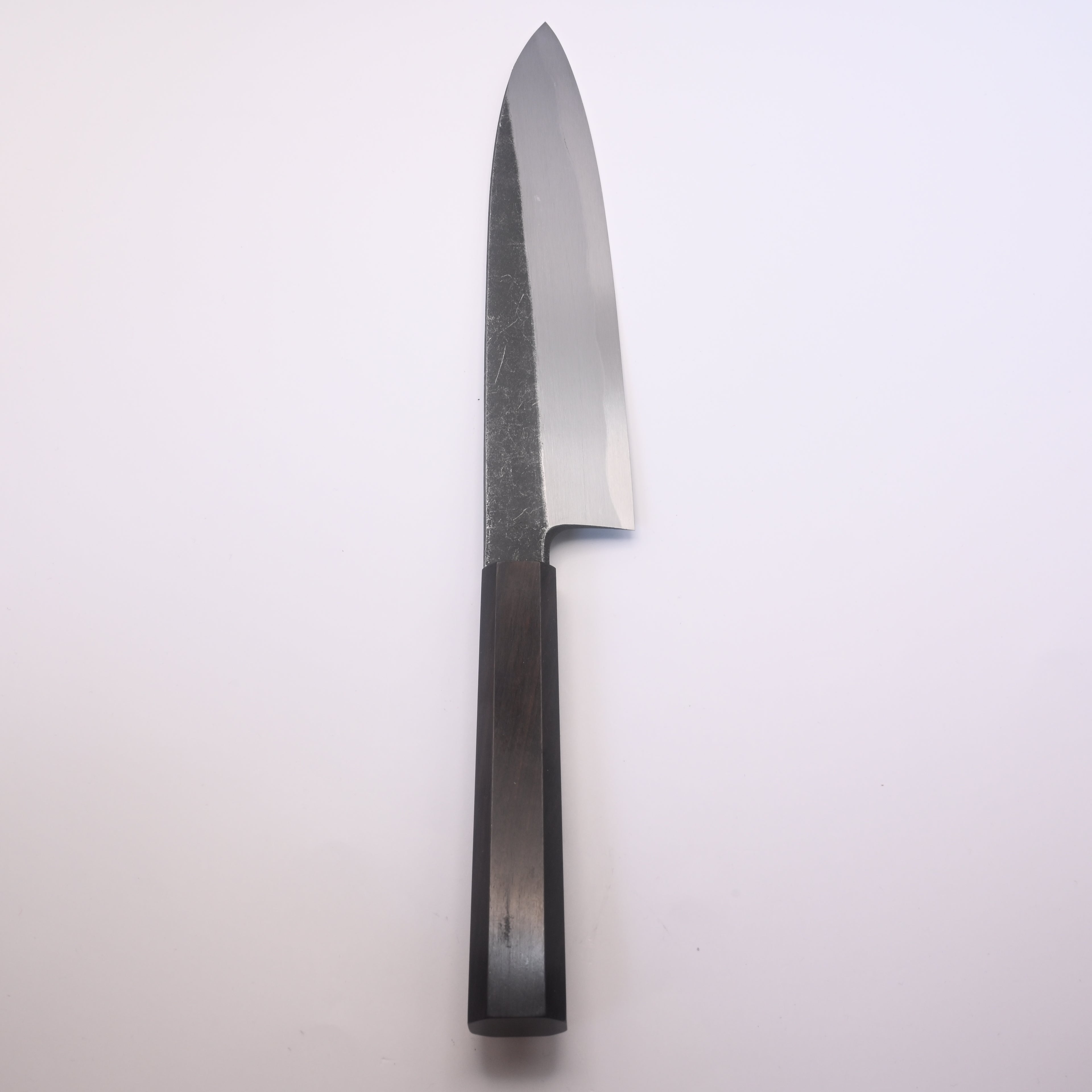 Shirasagi Blue #2 Single Bevel Gyuto 210mm Kurouchi Ebony Wa Tosa Japan