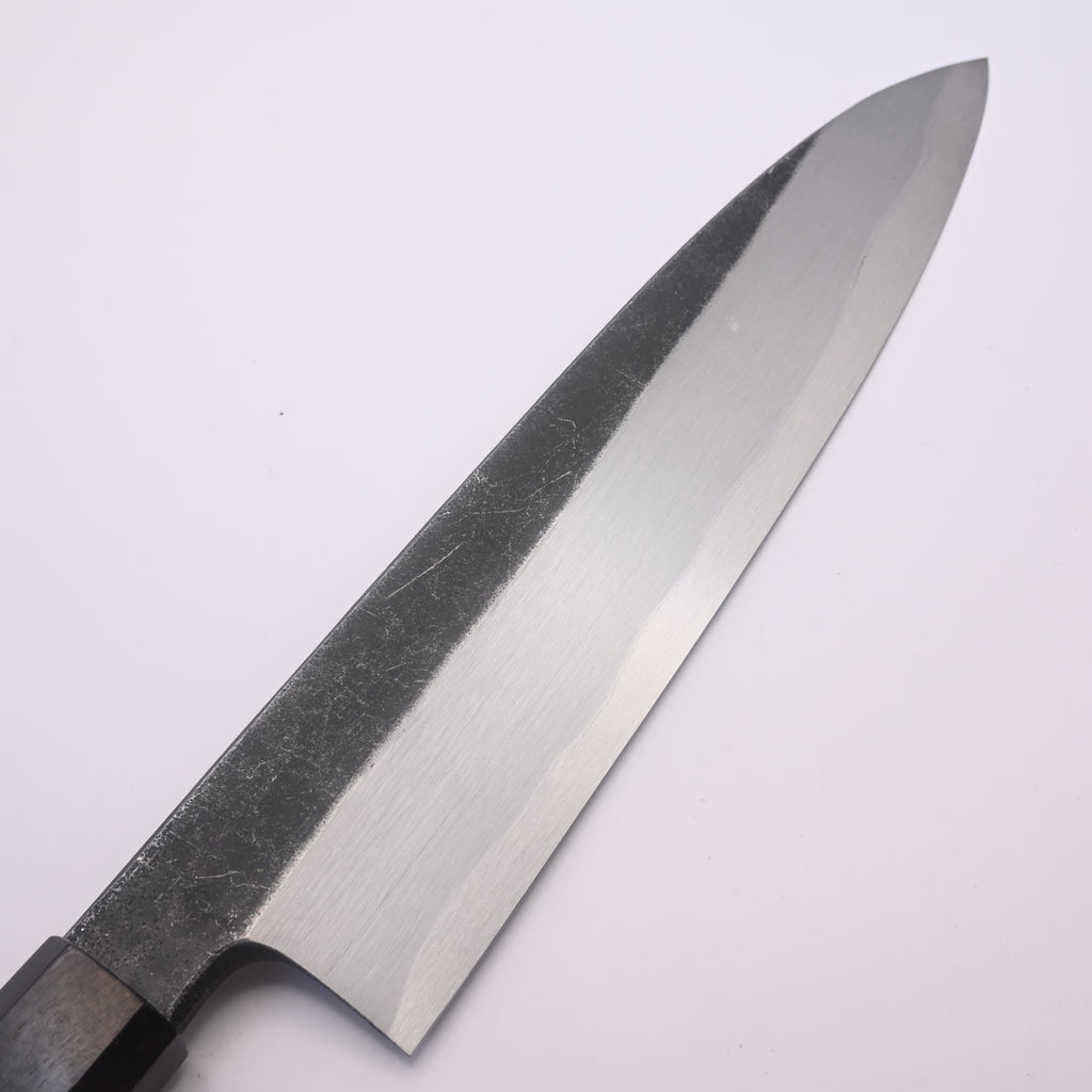 Shirasagi Blue #2 Single Bevel Gyuto 210mm Kurouchi Ebony Wa Tosa Japan