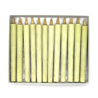 Warosoku traditional Japanese candles 12 pieces arranged in box, top view