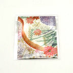 Hinoki aroma sachet with floral pattern paper packaging for Warosoku candles
