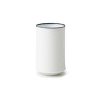 White Line Tall Cup 200ml in Reactive Cobalt Blue, side view with blue rim