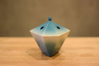 En-Koro Japanese incense burner on a wooden table, lifestyle view