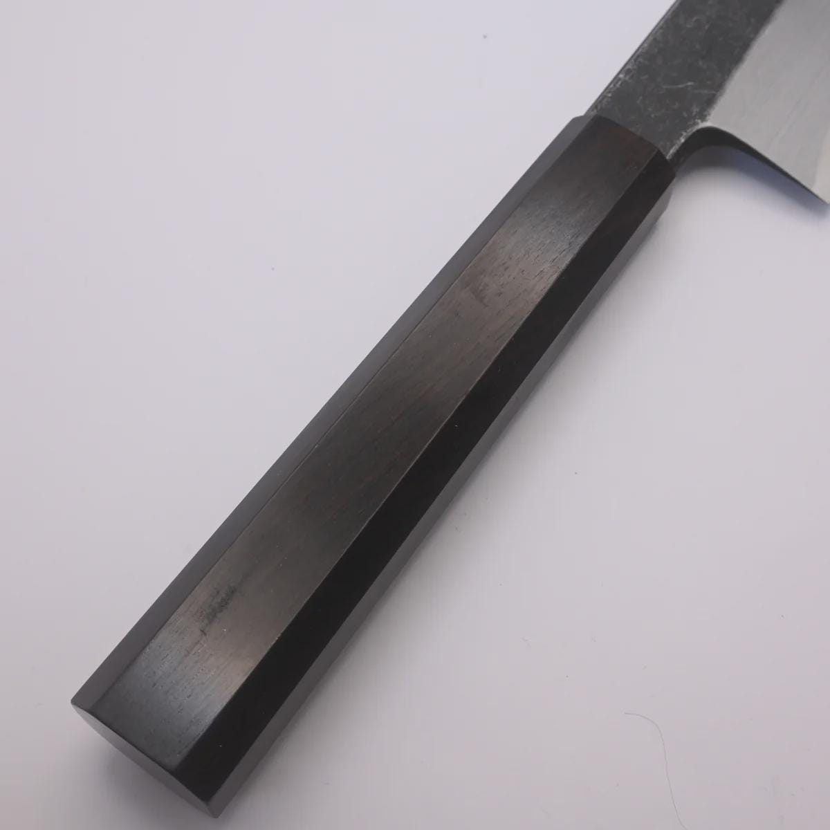 Shirasagi Blue #2 Single Bevel Gyuto 210mm Kurouchi Ebony Wa Tosa Japan
