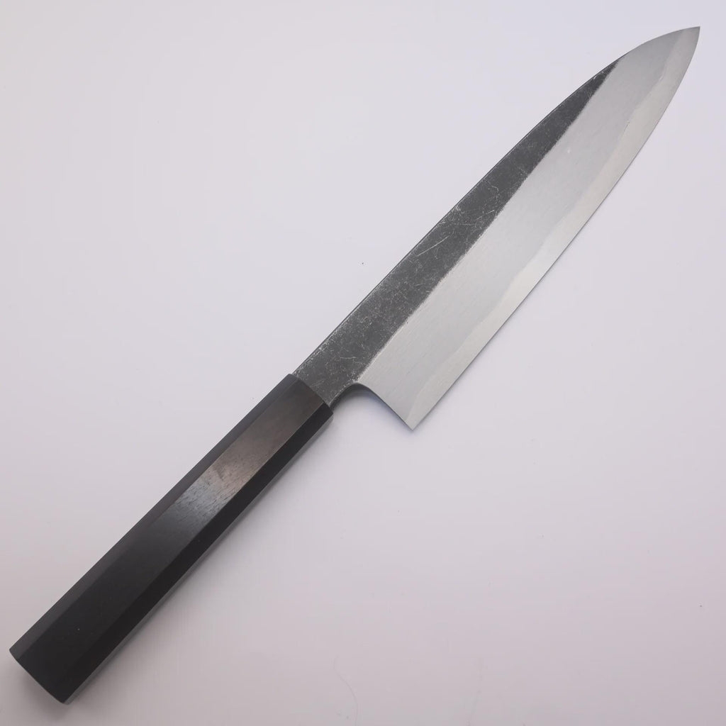 Shirasagi Blue #2 Single Bevel Gyuto 210mm Kurouchi Ebony Wa Tosa Japan