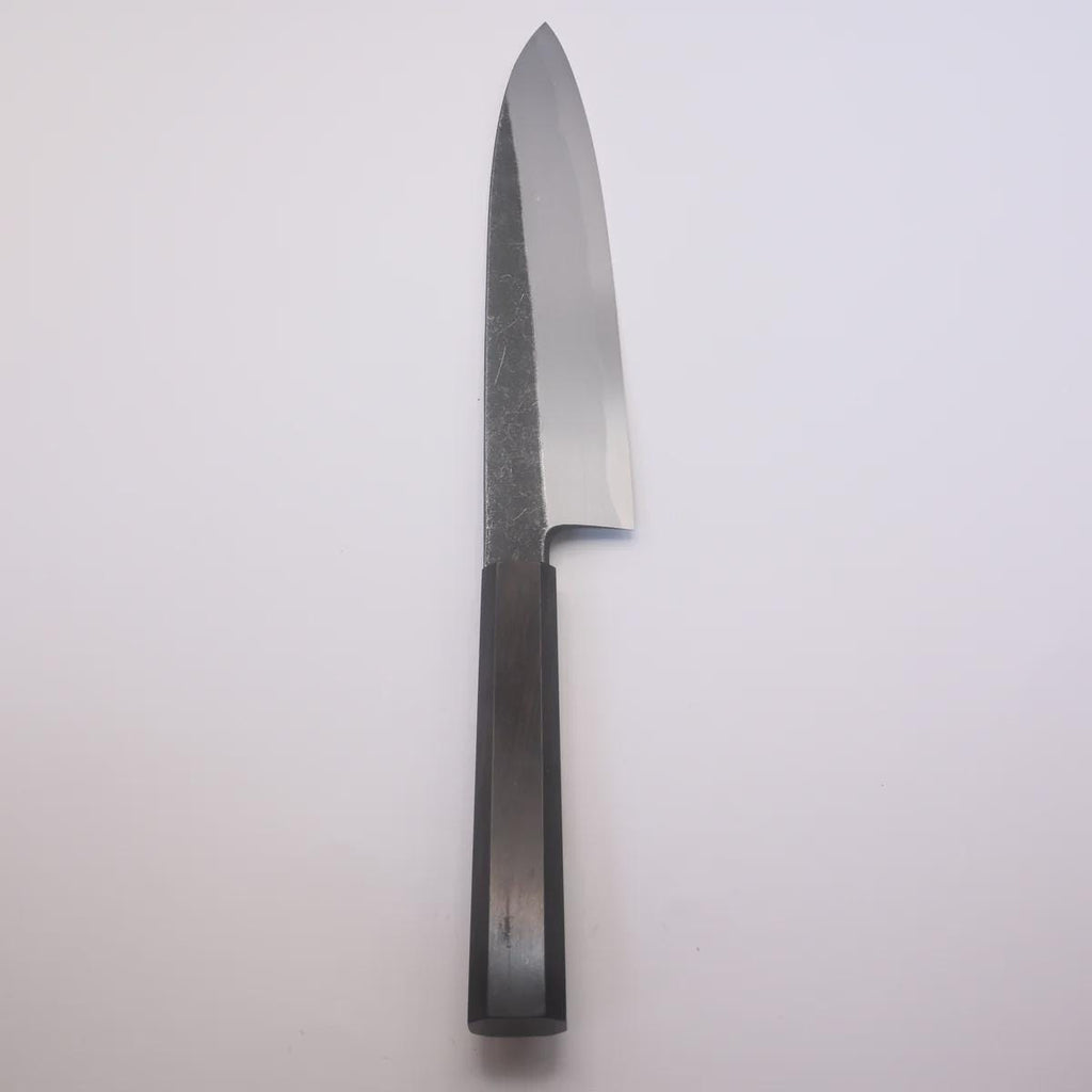 Shirasagi Blue #2 Single Bevel Gyuto 210mm Kurouchi Ebony Wa Tosa Japan