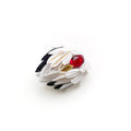 Tsumami Zaiku Brooch White – Crane Japanese Silk Flower Pin