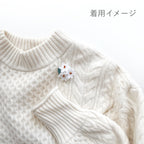Tsumami Zaiku Brooch White – Narcissus Japanese Silk Flower Pin