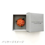 Tsumami Zaiku Brooch Orange – Kinmokusei Osmanthus Japanese Silk Flower Pin