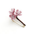 Tsumami Zaiku Brooch Muted Pink – Sakura Cherry Blossom Japanese Silk Flower Pin
